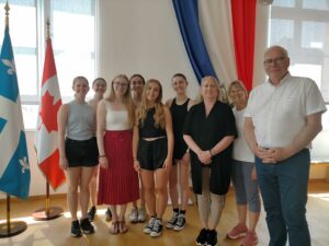 Délégation du Cégep de Drummondville à la mairie de La Roche-sur-Yon